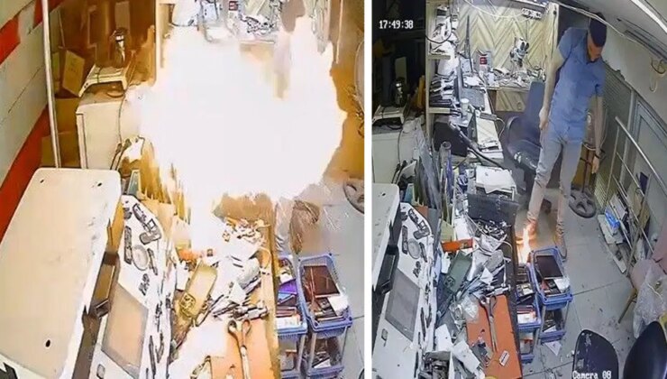 Yine bir ‘batarya’ vakası: Tamire getirilen telefon bir anda patladı!