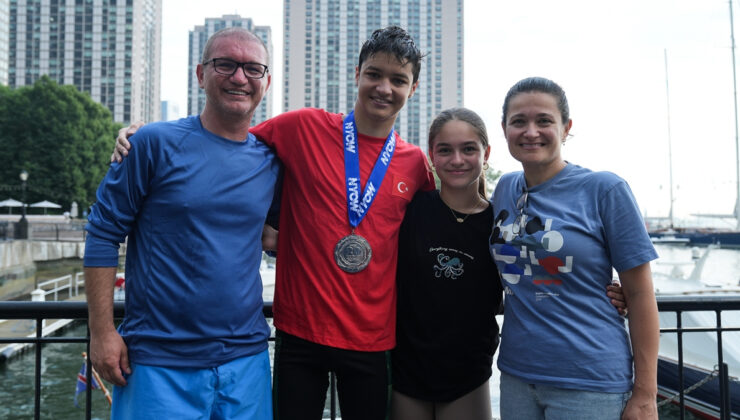 16 yaşındaki Arda, Manhattan Adası’nı yüzerek geçti