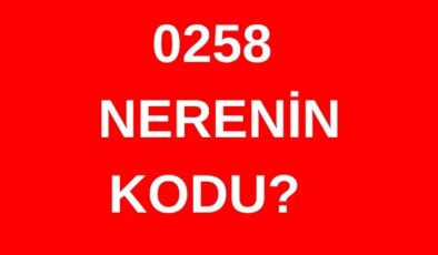 258 hangi şehrin alan kodu? 0258 nerenin telefon kodu?