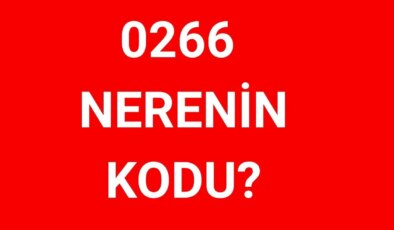 266 hangi şehrin alan kodu? 0266 nerenin telefon kodu?