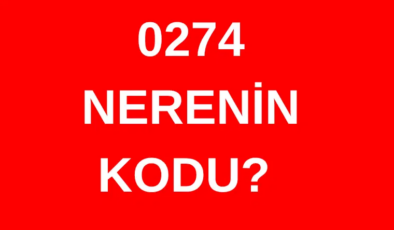 274 hangi şehrin alan kodu? 0274 nerenin telefon kodu?