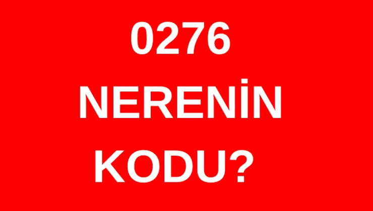 276 hangi şehrin alan kodu? 0276 nerenin telefon kodu?