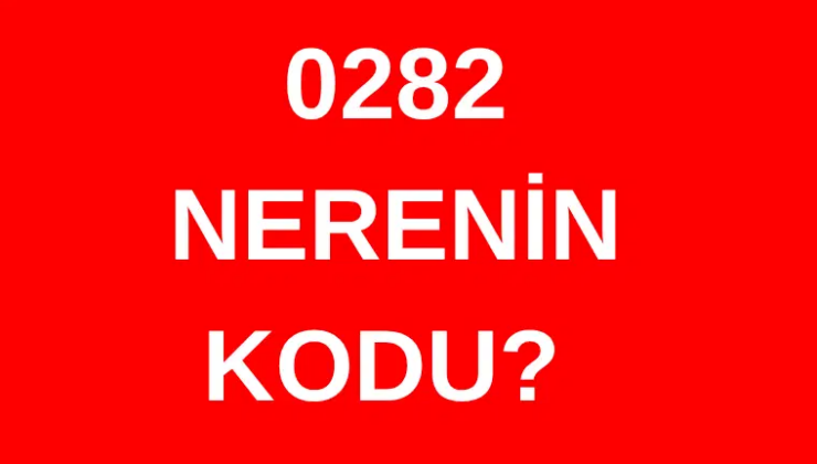 282 hangi şehrin alan kodu? 0282 nerenin telefon kodu?