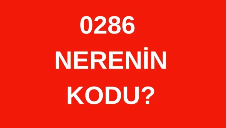 286 hangi şehrin alan kodu? 0286 nerenin telefon kodu?