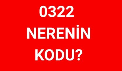 322 hangi şehrin alan kodu? 0322 nerenin telefon kodu?