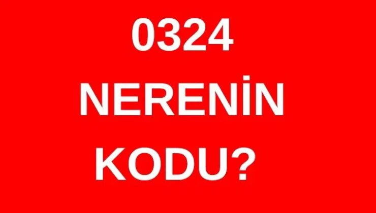 324 hangi şehrin alan kodu? 0324 nerenin telefon kodu?
