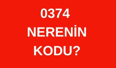 374 hangi şehrin alan kodu? 0374 nerenin telefon kodu?