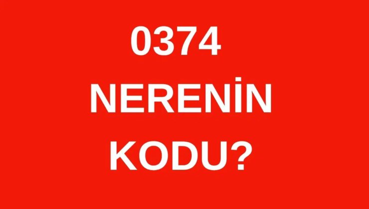 374 hangi şehrin alan kodu? 0374 nerenin telefon kodu?