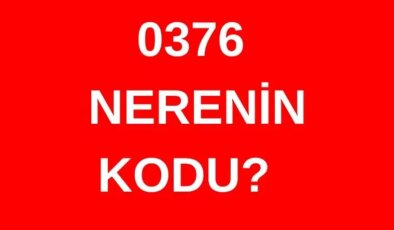 376 hangi şehrin alan kodu? 0376 nerenin telefon kodu?