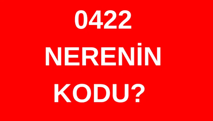 422 hangi şehrin alan kodu? 0422 nerenin telefon kodu?