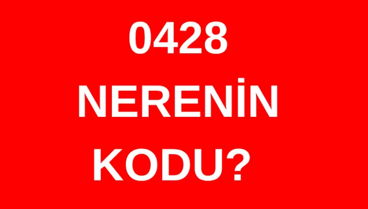 428 hangi şehrin alan kodu? 0428 nerenin telefon kodu?