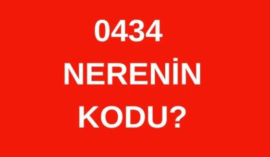 434 hangi şehrin alan kodu? 0434 nerenin telefon kodu?