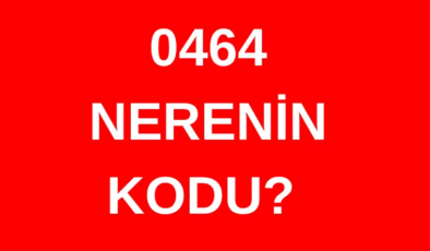 464 hangi şehrin alan kodu? 0464 nerenin telefon kodu?