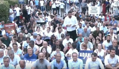 Adanalı yurttaşlardan Zeydan Karalar’a destek için oturma eylemi