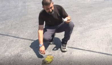 Afrika sıcakları etkili oluyor: İstanbul’da asfaltta yumurta pişti!