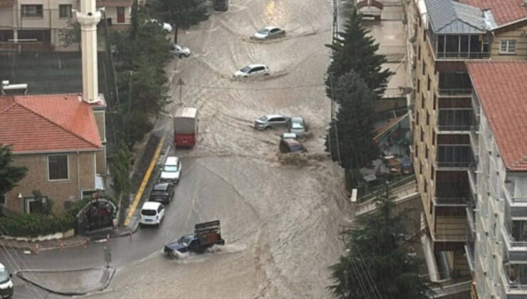 Ankara’da sağanak etkili oldu…