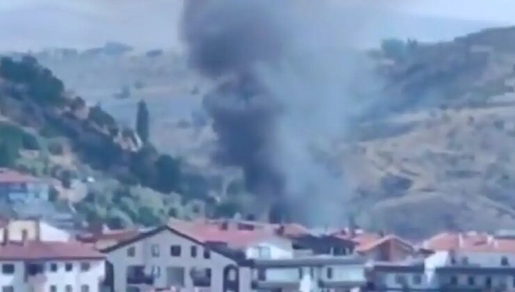 Ankara’da yangın: Ağaçlık alandan evlere sıçradı!