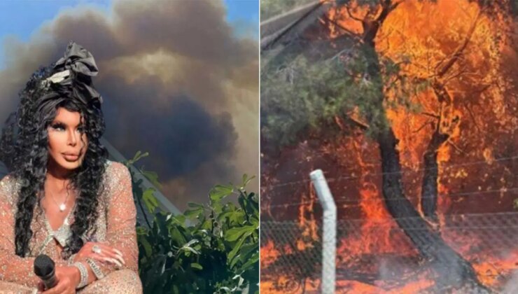 Antalya’daki yangında alevler Bülent Ersoy’un villasına sıçradı!