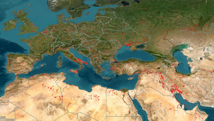 Avrupa, sıcaklıklarla birlike birçok yangınla karşı karşıya kaldı
