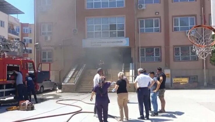 Aydın’da ilkokulda yangın paniği!