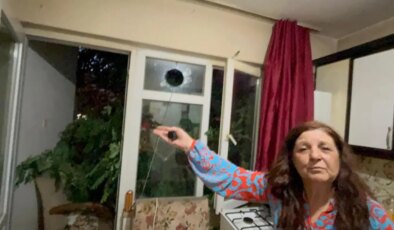 Balkonda kahve içerken üzerine ağaç devrildi