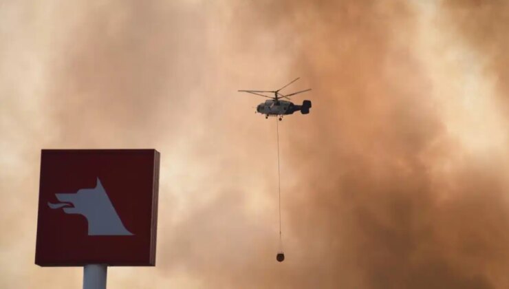 Bilecik’te orman yangınına müdahale sürüyor: Akaryakıt istasyonu boşaltıldı