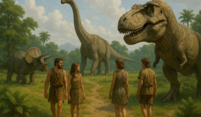 Bilim insanlarından çarpıcı senaryo: Dinozorlarla yaşasaydık ne olurdu?