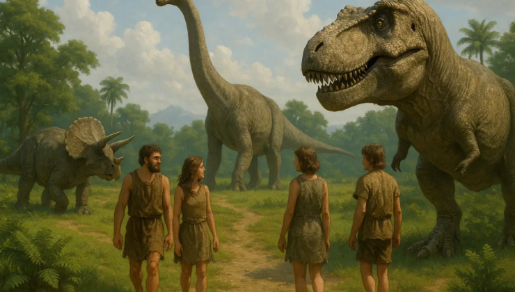 Bilim insanlarından çarpıcı senaryo: Dinozorlarla yaşasaydık ne olurdu?