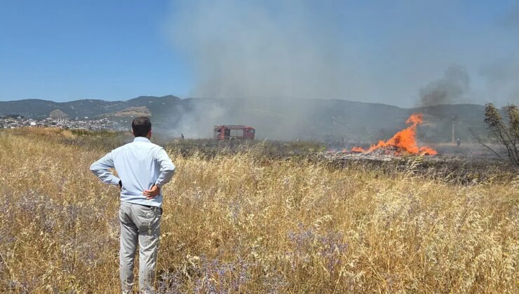 Bursa’da çalılık yangını… 1 saatte söndürüldü!
