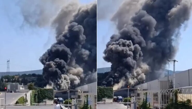 Bursa’da fabrika yangını!