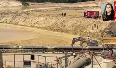 Çatalca’da genişlemek üzere olan kum ocağında göçük meydana geldi, bir işçi balçık içinde kaldı: ‘Kim denetleyecek’