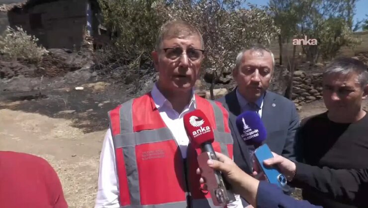 Cemil Tugay’dan, Ödemiş’te yangından etkilenen mahallelere ziyaret: ‘Onları yalnız bırakamayız’