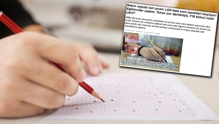 Cumhuriyet gündeme getirmişti… MEB’den ‘LGS’de şaibe’ iddialarına ‘siyaset yapmayın’ yanıtı!