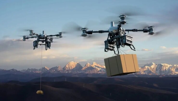 DJI, yeni kargo drone’u FlyCat 100’ü tanıttı! 80 kilogram’a kadar yük taşıyabiliyor