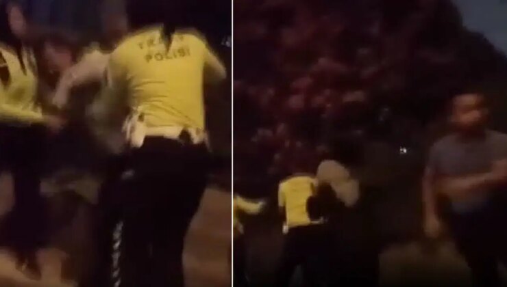 Ehliyetsiz yakalandı, babası ile polisler arasında arbede çıktı!