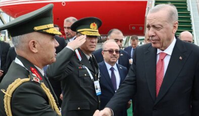 Erdoğan özel uçakla Azerbaycan’a gitti: Ekonomik İşbirliği Teşkilatı 17. Zirvesi’ne katılacak