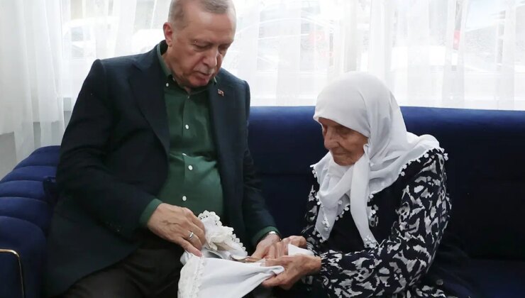 Erdoğan’ın ziyaret ettiği yaşlı kadın, topladığı paraları verdi: Filistin’e bağışladı