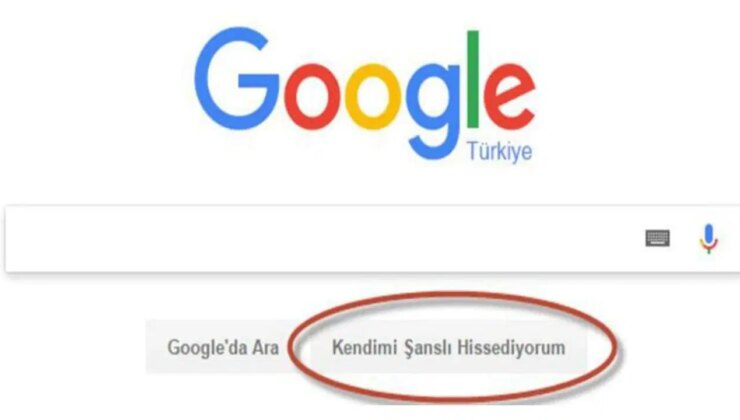 Google’ın gizemli butonu: “Kendimi Şanslı Hissediyorum” ne işe yarar?