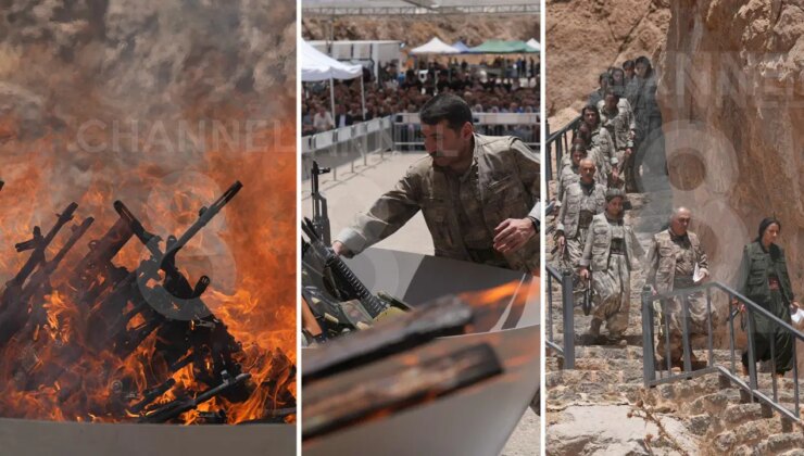 Görüntüler paylaşıldı… Terör örgütü PKK silah bıraktı: İlk açıklama geldi