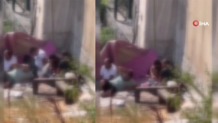 Güpegündüz uyuşturucu kullanırken görüntülendiler: Polis müdahale etti