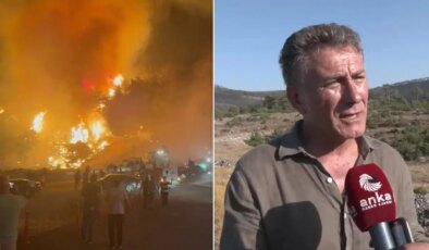 Harmancık yangını hala devam ediyor… CHP’li Sarıbal’dan dikkat çeken açıklama: ‘Yangının kaynağı da enerji nakil hatları olabilir’