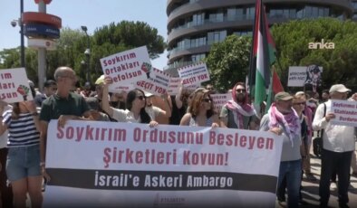 İsrail’e askeri teknoloji sağlayan şirketlerin olduğu fuarı protesto etmişlerdi…  12 kişiye tutuklama talebi