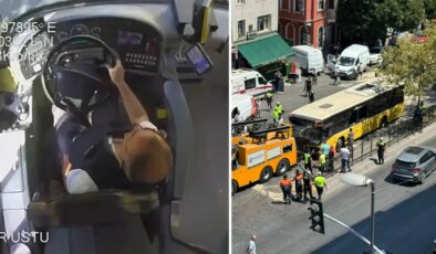 İstanbul’un kalbini kilitleyen kaza! Beyoğlu’ndaki facianın otobüs içi görüntüleri ortaya çıktı: Şoför cepleriyle oynadı, ayağa kalktı…