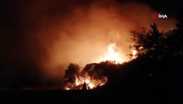 İzmir yanıyor: Yerleşim yerlerine ulaşan alevler böyle görüntülendi!