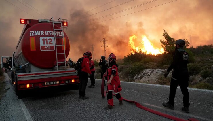 İzmir’de orman yangını sürüyor: Bir yurttaş hayatını kaybetti!