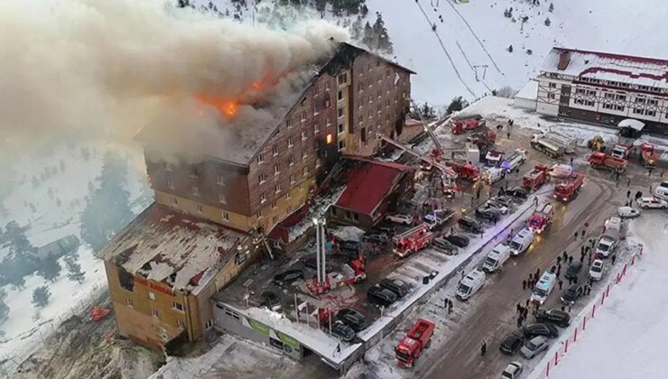 Kaçış anları tek tek ortaya çıktı! Kartalkaya’daki otel yangınında yeni görüntüler