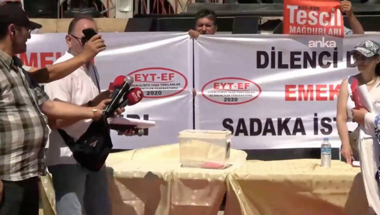 Kadıköy’de eylem yapan emekliler ‘seçim sandığı’ kurdu: Ya geçim ya seçim, yönetemiyorsanız yönetecekler gelsin