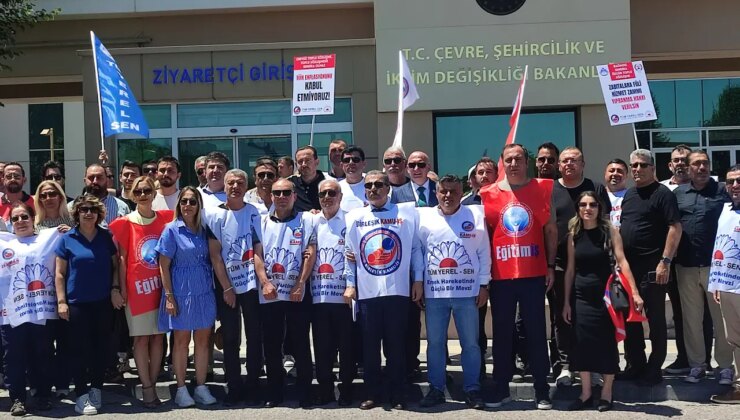 Kamu emekçileri bakanlık önünden seslendi: ‘Bu ekonomik krizi biz çıkarmadık bedelini de biz ödemeyeceğiz’