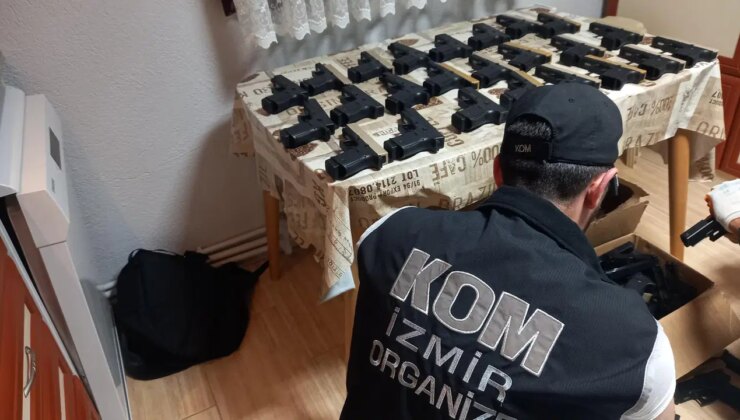 Kimlikleri tespit edildi… İzmir’de yasadışı silah ticareti operasyonu: 9 tutuklama