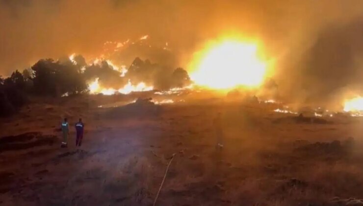 Köylerin kapısına dayandı: Konya-Isparta sınırında yangın alarmı!